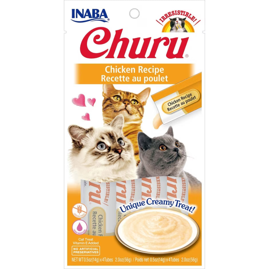 Inaba Churu Puree Cat Treats 4pks