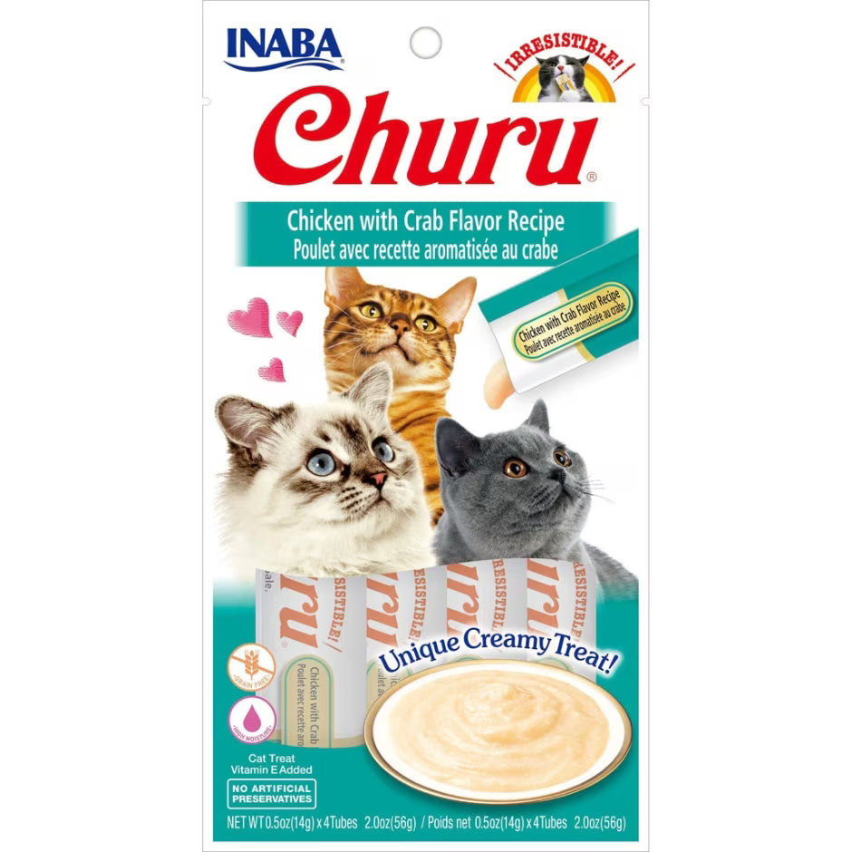 Inaba Churu Puree Cat Treats 4pks