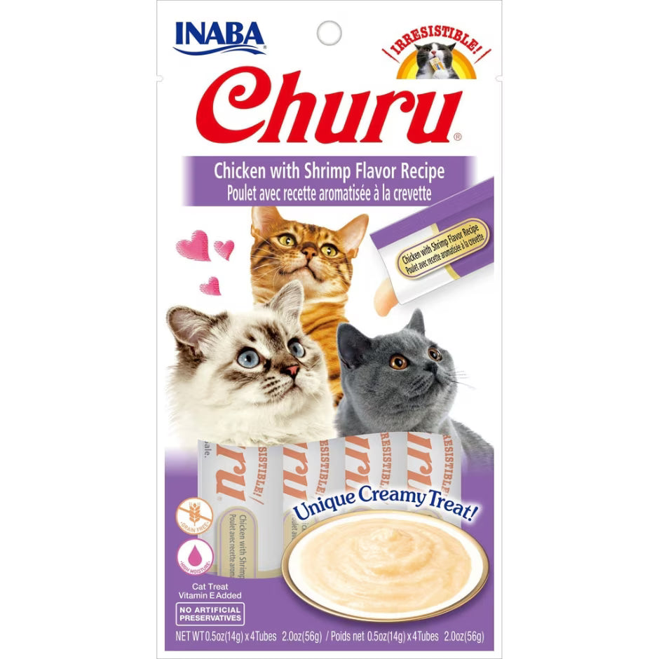 Inaba Churu Puree Cat Treats 4pks