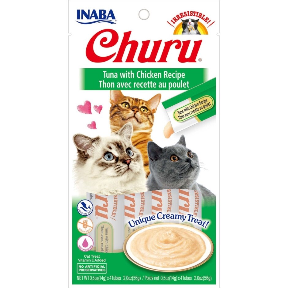 Inaba Churu Puree Cat Treats 4pks