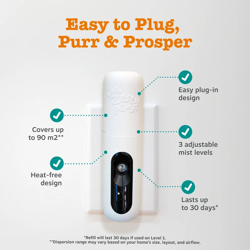 Zesty Paws Cat Calming Diffuser Starter Kit